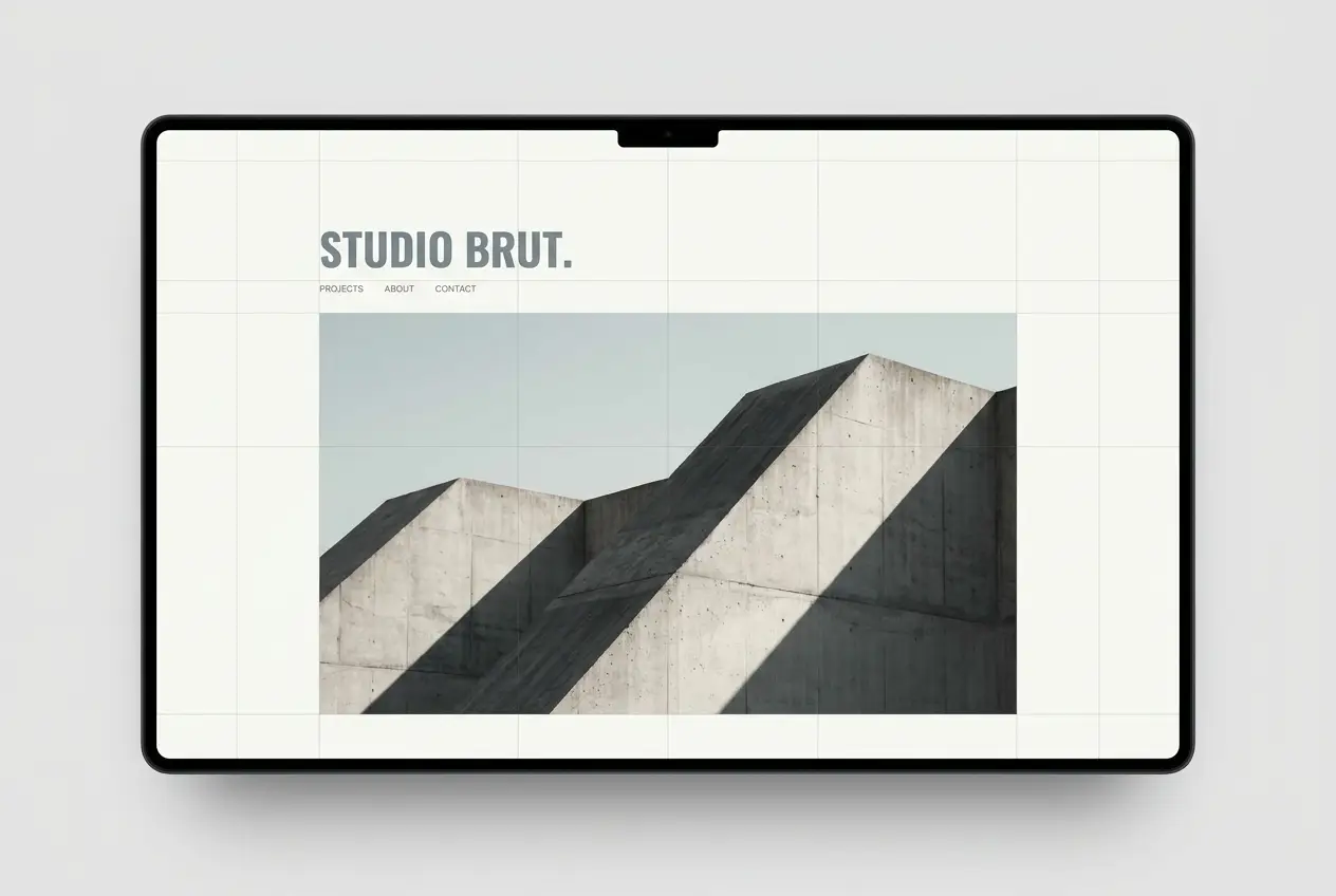 Architecture studio website template preview